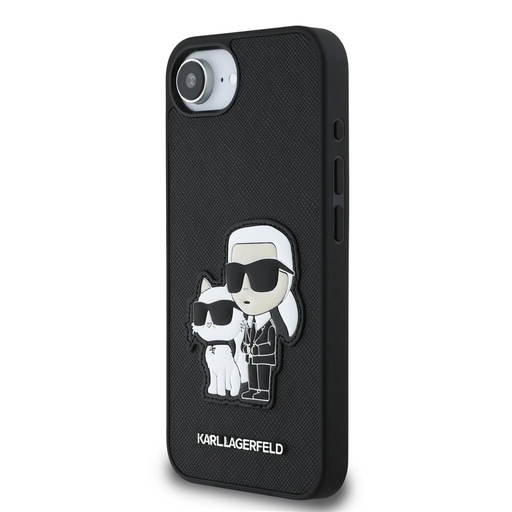 Apple iPhone 16e Karl Lagerfeld PU Saffiano Karl and Choupette futrola (Crna) – KLHCPSE4SANKCPK