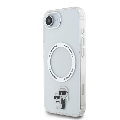 Apple iPhone 16e Karl Lagerfeld IML Karl and Choupette MagSafe futrola (Proziran) – KLHMPSE4HNKCIT