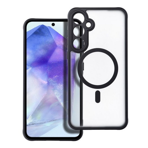 Samsung Galaxy A36 5G Drop Glue Colorful Ring MagSafe zaštitna maskica (Crna)