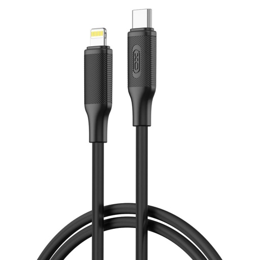 XO NB-Q265A USB-C–Lightning podatkovni kabel (Crna) – Minimalist Series, 27W