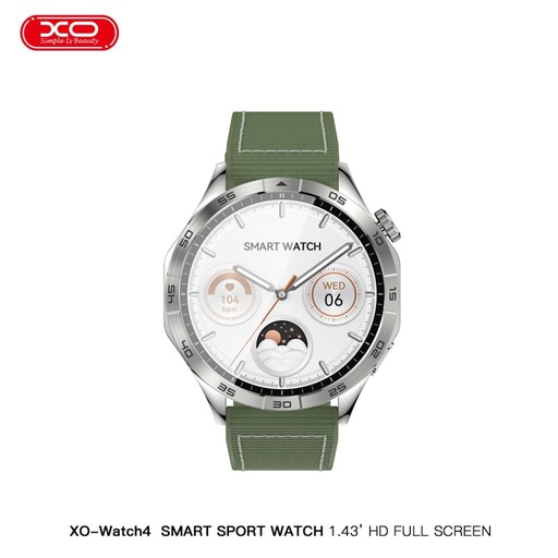 XO Watch 4 AMOLED pametni sat (Zelena) – sportski sat, prihvaćanje poziva, šaren zaslon