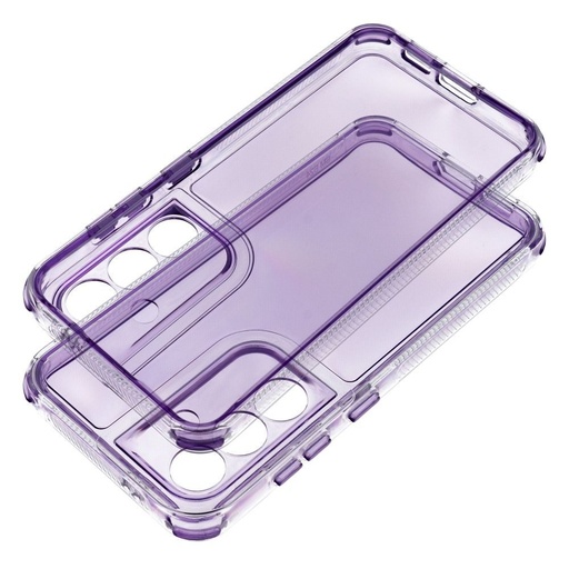 Samsung Galaxy S25 Matrix Proziran silikonski zaštitna maskica (Ljubičasta)