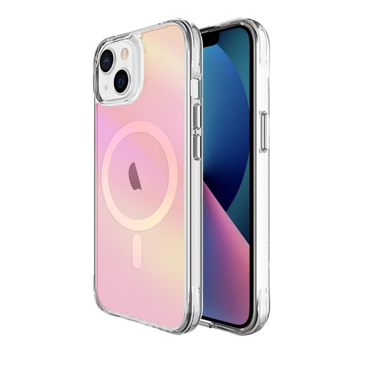 Apple iPhone 14 / iPhone 13 TOKO Pure rainbow magsafe zaštitna maskica (Ružičasta)