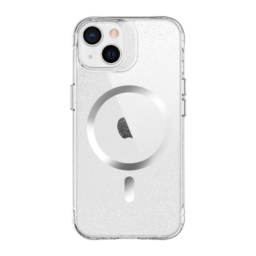 Apple iPhone 14 / iPhone 13 TOKO Pure Glitter MagSafe zaštitna maskica (Srebrna)