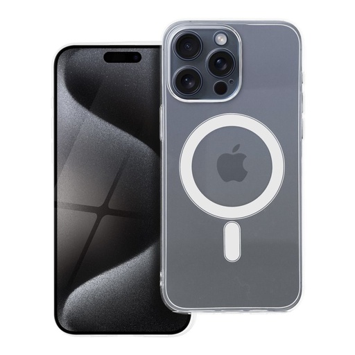 Apple iPhone 15 Pro Max 2 mm tanak silikonski MagSafe zaštitna maskica (Proziran)
