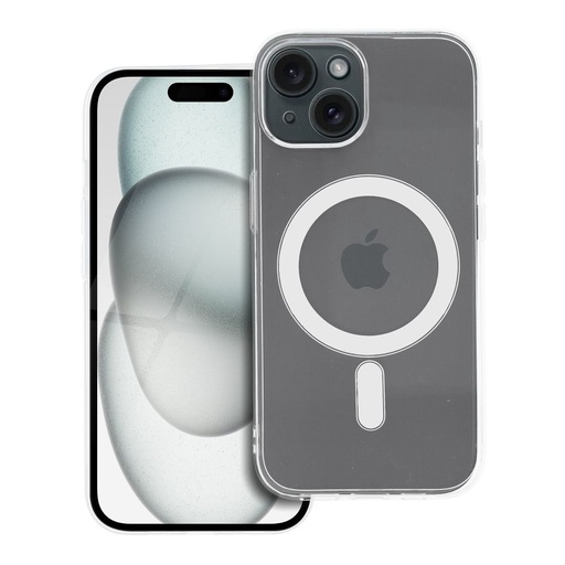 Apple iPhone 15 2 mm tanak silikonski MagSafe zaštitna maskica (Proziran)