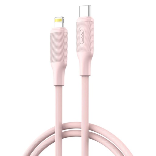 XO NB-Q265A USB-C–Lightning podatkovni kabel (Ružičasta) – Minimalist Series, 27W