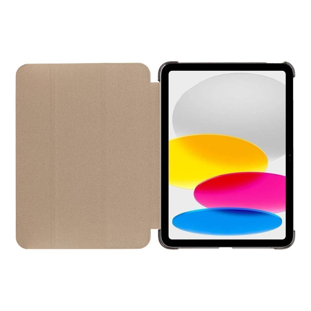Apple iPad 10.9 2022 / iPad 11 2025 Tactial Tri Fold tablet tok (Fekete)