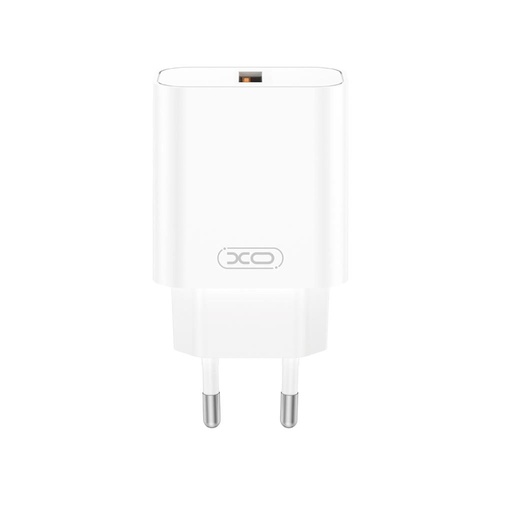 XO CE33 zidni punjač 18W QC3.0 1x USB-A (Bijela)