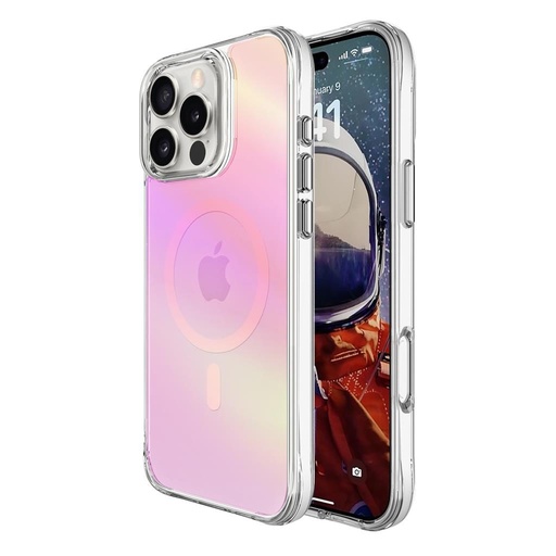 Apple iPhone 16 Pro TOKO Pure rainbow magsafe zaštitna maskica (Ružičasta)