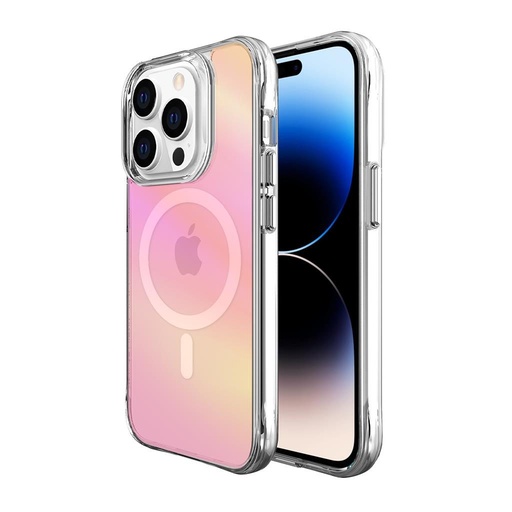 Apple iPhone 14 Pro Max TOKO Pure rainbow magsafe zaštitna maskica (Ružičasta)