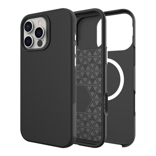 Apple iPhone 16 Pro TOKO Triangle MagSafe zaštitna maskica (Crna)
