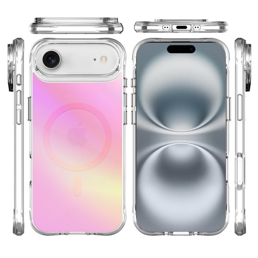 Apple iPhone 17 Air TOKO Pure rainbow magsafe zaštitna maskica (Ružičasta)