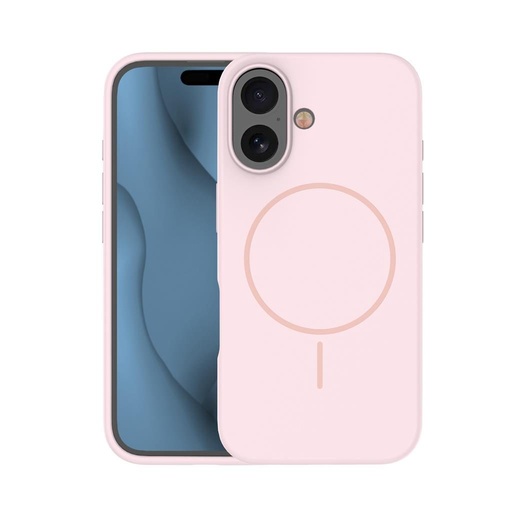 Apple iPhone 16 Silicone Thin magsafe zaštitna maskica (Ružičasta)