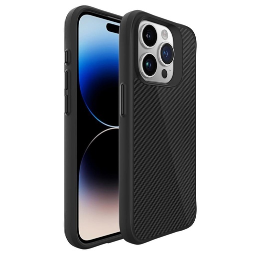 Apple iPhone 15 Pro Max TOKO Carbon fiber zaštitna maskica (Crna)