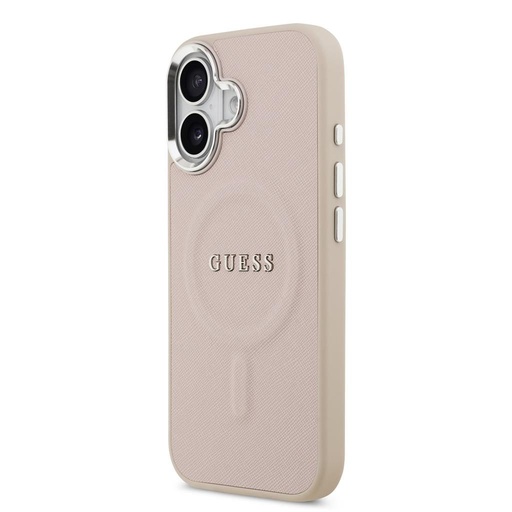 Guess PU Saffiano MagSafe iPhone 17 (Ružičasta)
