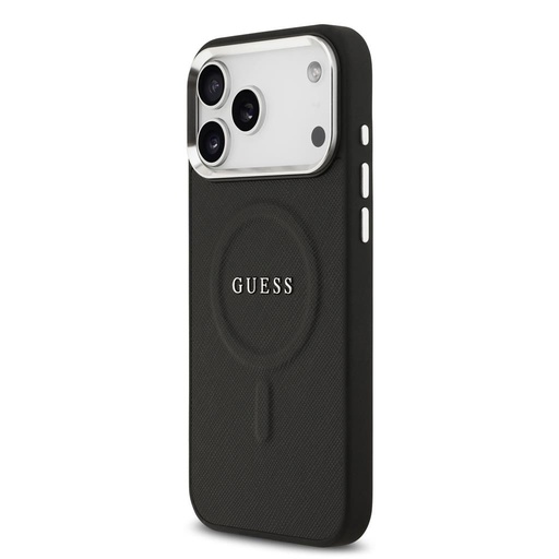 Guess PU Saffiano MagSafe iPhone 17 Pro Max (Crna)
