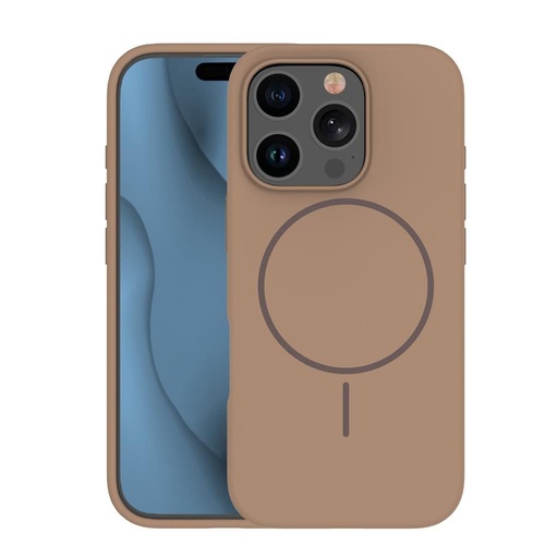 Apple iPhone 16e Silicone Thin magsafe zaštitna maskica (Smeđa)