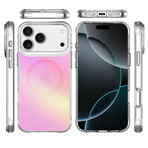 Apple iPhone 17 Pro TOKO Pure rainbow magsafe zaštitna maskica (Ružičasta)