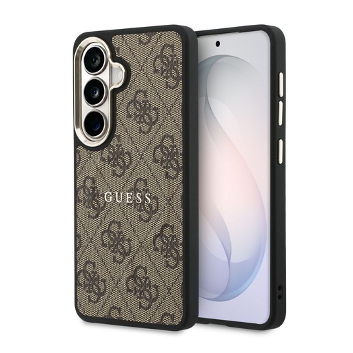 Guess PU Leather 4G Zlatna Frame Magnetic futrola Samsung Galaxy S26 (Smeđa) - GUHMS26SP4MSEGCW