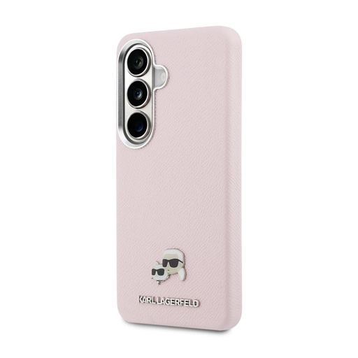Karl Lagerfeld Grained PU Leather K&CH Heads Magnetic futrola Samsung Galaxy S26 (Ružičasta) - KLHMS26S6PFKCLP