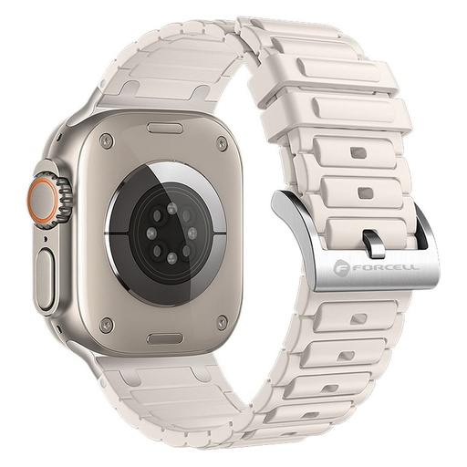 Forcell F-Design FA06 silikonski remen Apple Watch 38 / 40 / 41 mm (Bijela)