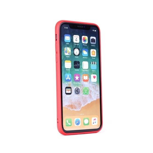 Apple iPhone 13 liquid silicone magnetski auto držač kompatibilan zaštitna maskica (Crvena)