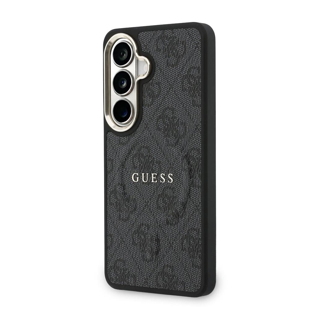 Guess PU Leather 4G Gold Frame Magnetic Samsung Galaxy S26 (Fekete)