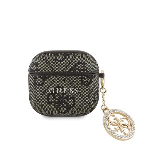 Guess 4G Script PC/PU Charm futrola AirPods 4 (Smeđa)