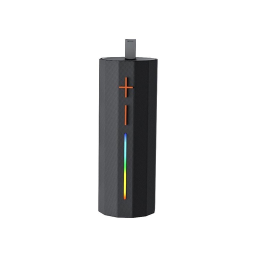 XO F71 Cylinder LED Dazzle prijenosni Bluetooth zvučnik s ručkom (Crna)