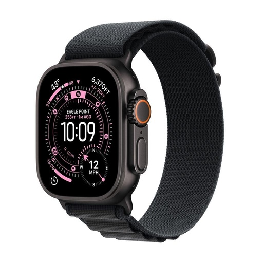 Apple Watch Ultra 3 pametni sat 49mm (Crna titanij futrola, crna M-es alpesi traka) (MF0V4)