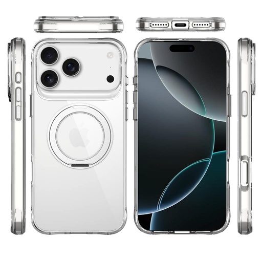 Apple iPhone 17 Pro TOKO Pure MagSafe 360 ring zaštitna maskica (Srebrna)