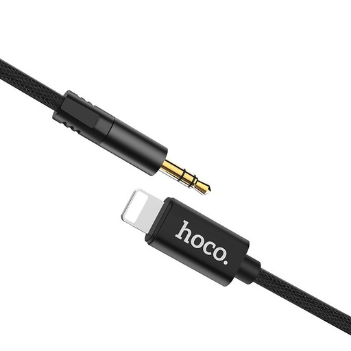 Hoco UPA13 AUX lightning kabel, crna