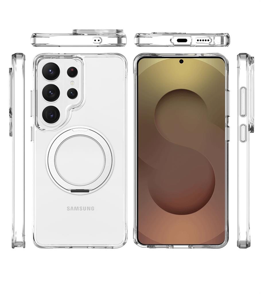 Samsung Galaxy S26 Ultra TOKO Pure MagSafe 360 ring hátlap tok (Ezüst)