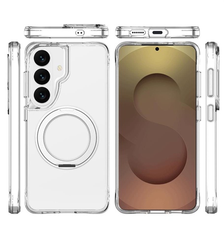 Samsung Galaxy S26 TOKO Pure MagSafe 360 ring zaštitna maskica (Srebrna)