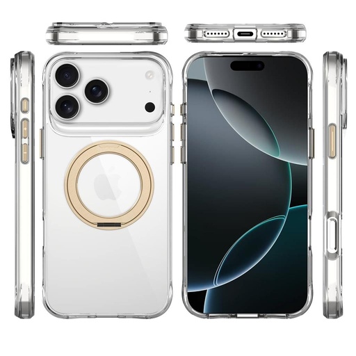 Apple iPhone 17 Pro Max TOKO Pure MagSafe 360 ring zaštitna maskica (Zlatna)