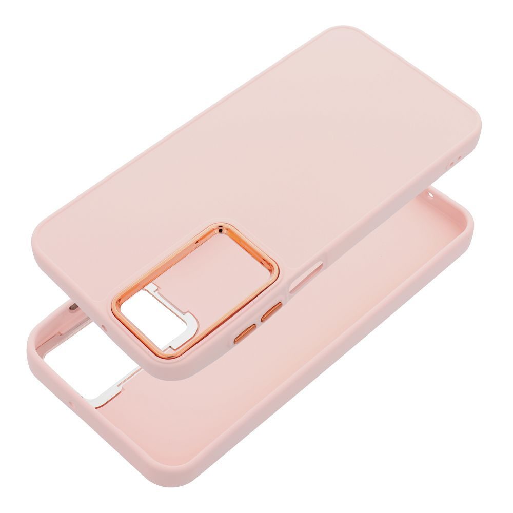 Samsung Galaxy A37 5G Frame szilikon hátlap tok (Rózsaszín)