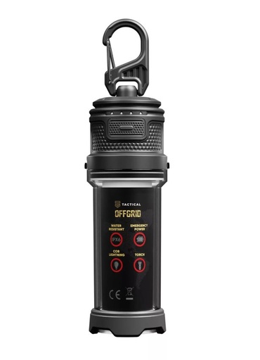 Tactical OffGrid prijenosni LED svjetiljka powerbank s funkcijom