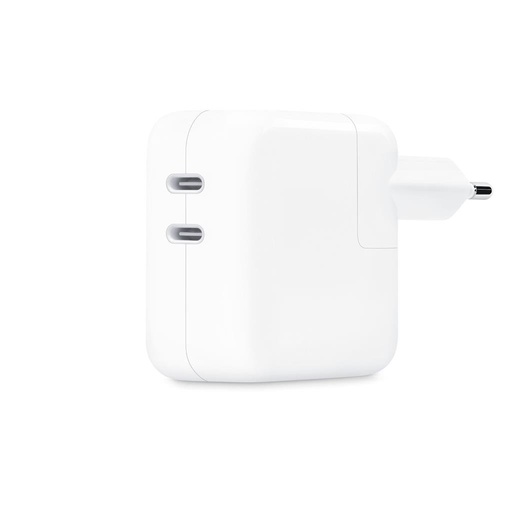 Apple duplatportos USB-C mrežni brzi punjač (Bijela) - 35W (MW2K3)