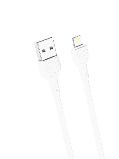 XO NB200 USB-A - Lightning podatkovni i kabel za punjenje (Bijela) - 2m, 2.1A