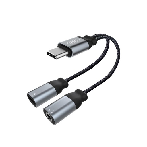 XO NBR160B USB-C audio adapter (Crna) – USB-C + 3.5 mm, Bluetooth prijenos