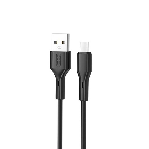 XO NB230 USB-C podatkovni kabel (Crna) – Rock Series, 2.4A
