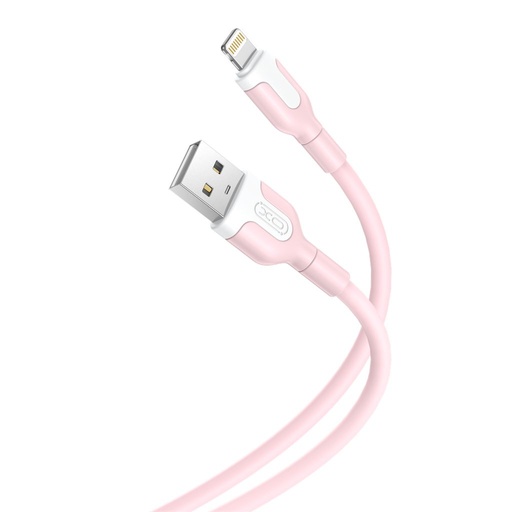XO NB212 Lightning podatkovni kabel (Ružičasta) – 2.1A