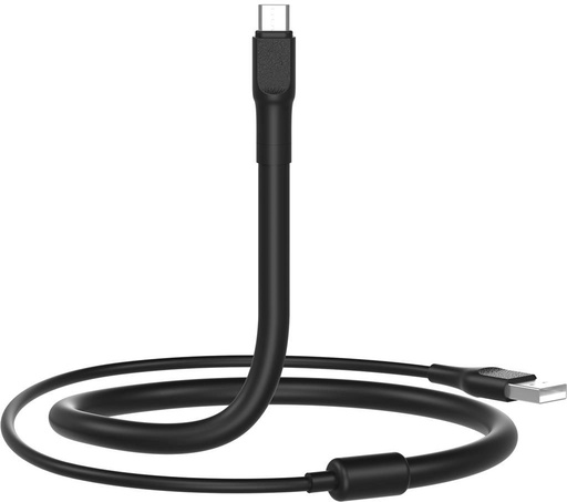 XO NB195 micro USB podatkovni kabel (Crna) – 1.2 m, 2 az 1-ben, stolni s držačem