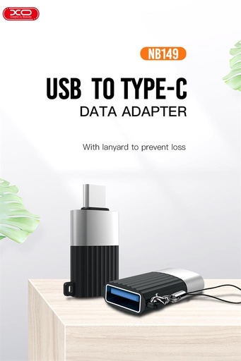 XO NB149-F USB 2.0–USB-C pretvarač adapter (Crna)