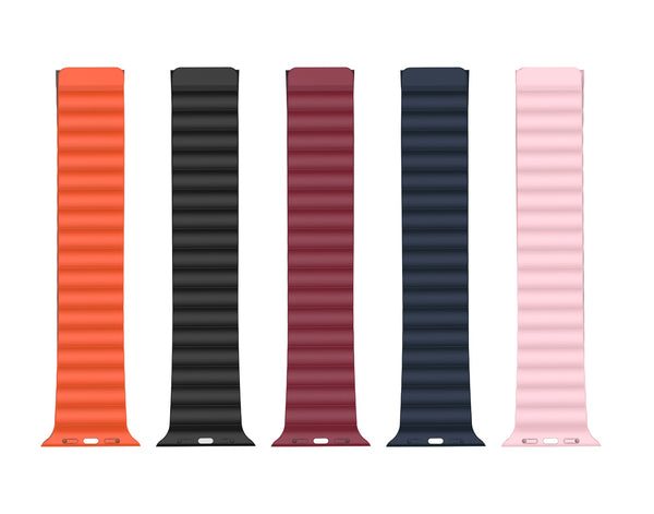 [6920680825714] XO BT01B magnetic silicone watch strap Apple Watch 42/44/45 mm (Pink)