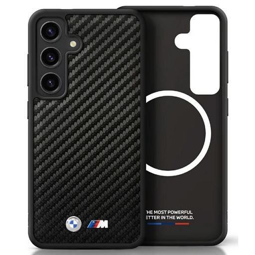 Samsung Galaxy S25 BMW PU Carbon MagSafe futrola (Crna) - BMHMS25S24PUCILK