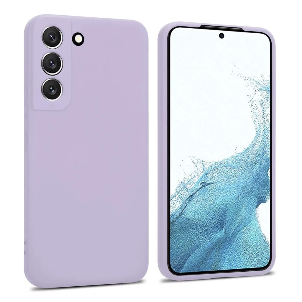 [5990117249740] Samsung Galaxy S24 liquid silicone magnetic car holder compatible back cover case (Purple)
