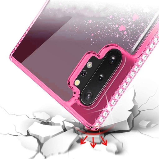 Apple iPhone 12/12 Pro diamond liquid zaštitna maskica (roza-plava)