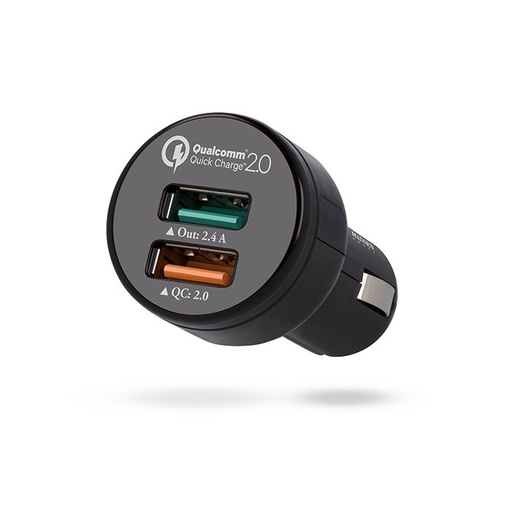 Madsen QC 2.0 auto brzi punjač microUSB s kabelom, Crna